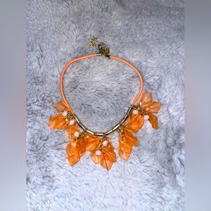 Orange Necklace w. petals